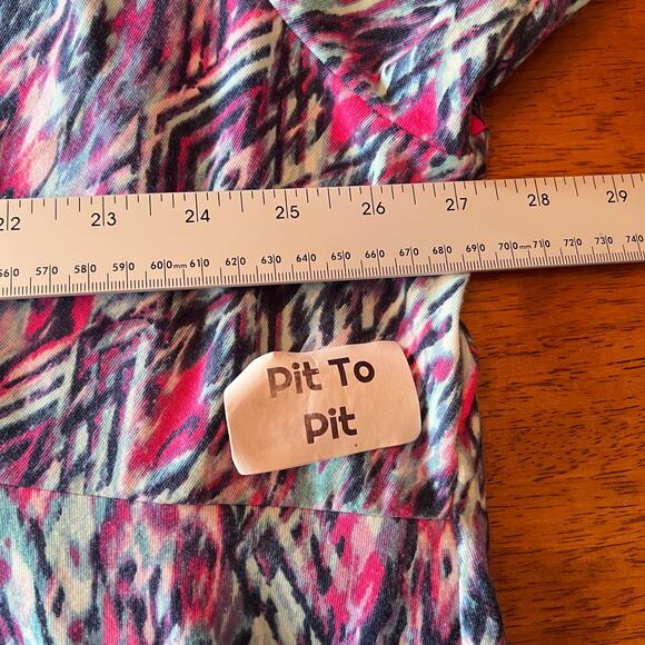 Catherines Women 4X Plus Cold Shoulder Maxi Dress Geometric Resort Vacation Boho - Picture 7 of 9